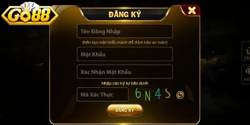 Chi tiết các bước để người chơi đăng ký Go88